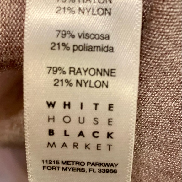 White House Black Market, cardigan, taupe. - Picture 8 of 9